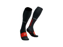 COMPRESSPORT Full Socks Winter Run Black/High Risk Red