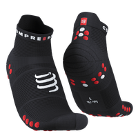 COMPRESSPORT Pro Racing Socks V4.0 Run Low Black/Red