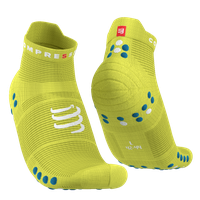 COMPRESSPORT Pro Racing Socks V4.0 Run Low Primerose/Fjord Blue