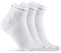 CRAFT Ponožky CORE Dry Mid 3p White