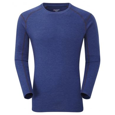 Montane Primino 220g LS T-Shirt Blue