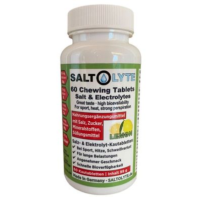 SALTOLYTE Chewing Tablets 60 - žuvacie tablety citrón